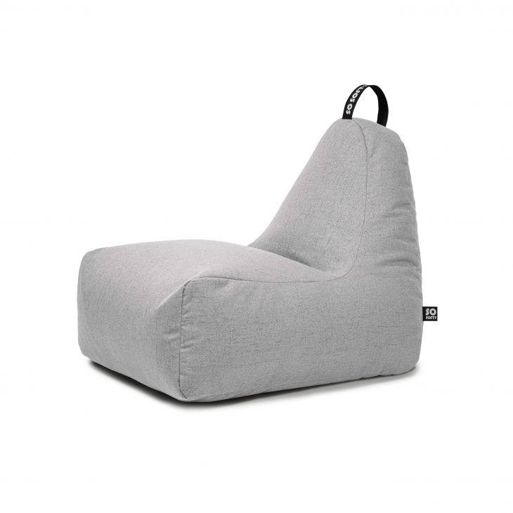 Bean Bag Chill M Scandi White Grey