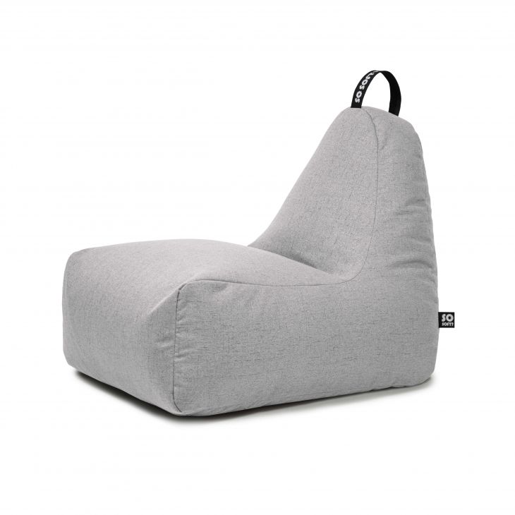 Bean Bag Chill L Scandi White Grey