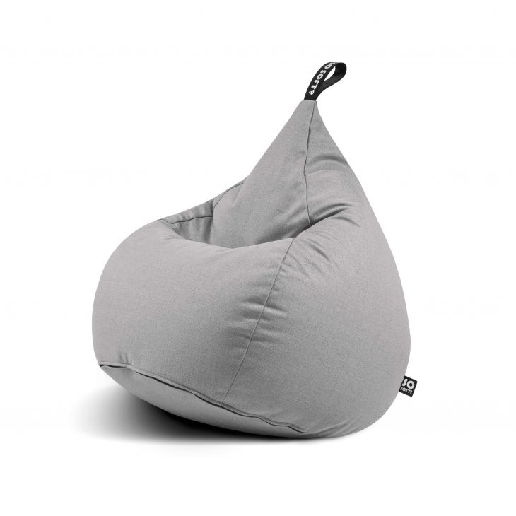 Bean Bag Drop M Scandi White Grey